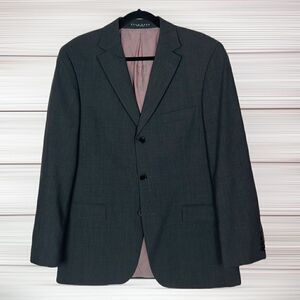 Hugo Boss Rossellini Movie Wool Suit Jacket Sport Coat Three-buttons Charcoal